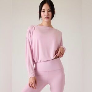 Athleta Soft Pink Long Sleeve Top